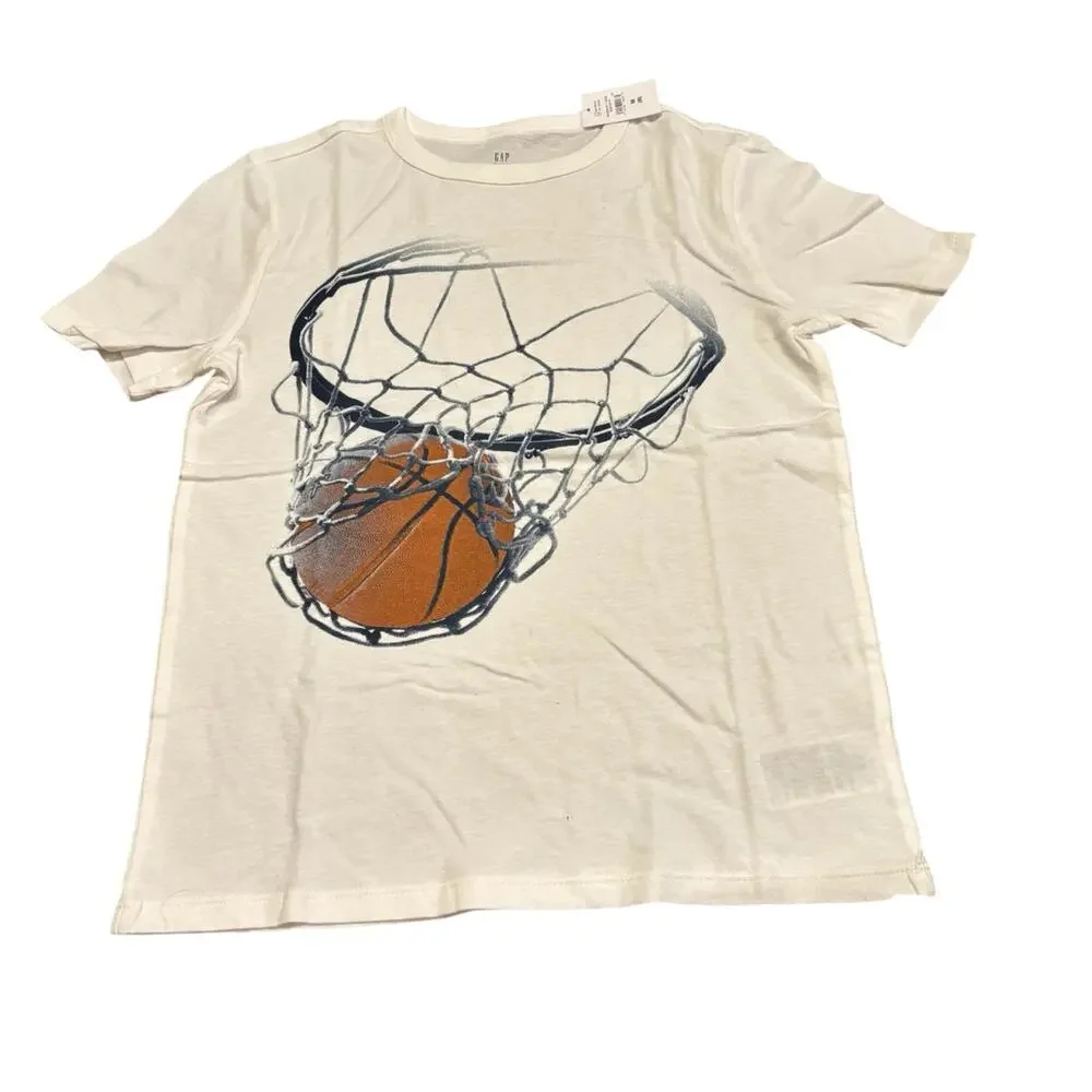 NWT boys Gap kids basketball top sz M
